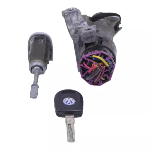 VW Passat 3B Schloßsystem 1x Türschloß links 1x Schlüssel Schloß Zündschloß (149258)
