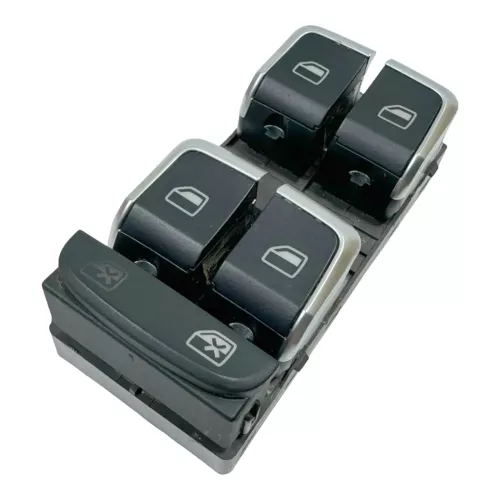 A4 8K A5 ektrischer Fensterheber Schalter vorne links 4-Fach Chrom silber +Spieg