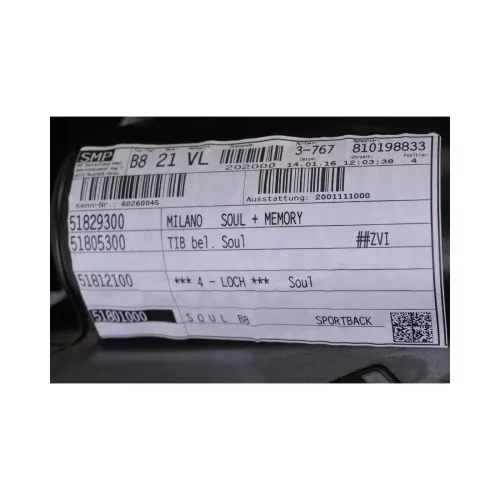 Audi A5 8T Türverkleidung vorn links Leder Milano Soul ORIGINAL aus NEUFAHRZEUG  (149451)