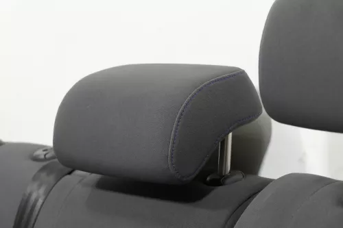 VW Golf 5 V Kopfstütze hinten in der Mitte anthrazit dunkel blaue Nähte Tour (150033)