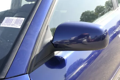 Audi A4 B5 Spiegel Außenspiegel links elektrisch blau LZ5K  (150202)