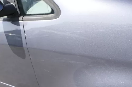 VW Touran 1T Kotflügel vorne rechts grau LD7X ca.2003-2006 platinumgrey - Delle (150252)