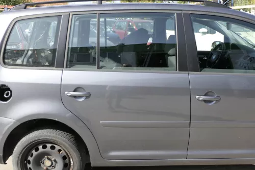 VW Touran 1T 1T3 Tür hinten rechts grau LD7X Platinum grey  grau
