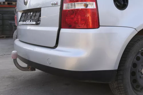 VW Touran 1T Stoßstange hinten Heckstoßstange Stoßfänger silber grau LA7W metall (150286)