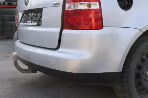 VW Touran 1T Stoßstange hinten Heckstoßstange Stoßfänger silber grau LA7W metall (150286)