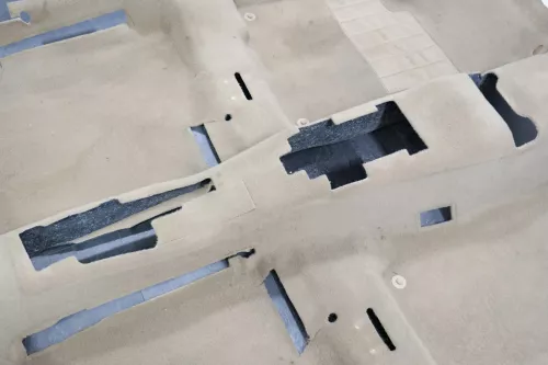 VW Golf 4 Bora Teppich Innenraumteppich Innen Boden Bodenbelag hellbeige beige (150431)