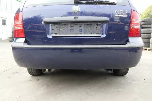 Skoda Octavia 1U Kombi Combi Stoßstange hinten Heckstoßstange blau LF5U tiefseeb