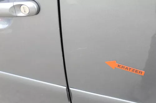 VW Touran 1T 1T3 Tür hinten links grau LD7X und Scheibe Platinumgrey II (150912)