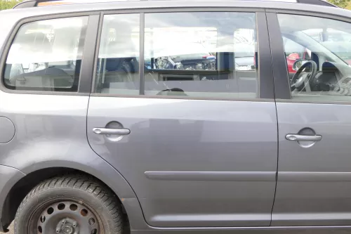 VW Touran 1T 1T3 Tür hinten rechts grau LD7X Platinumgrey  (150915)
