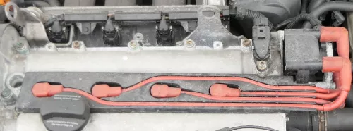 VW Polo 6N2 Lupo Satz Zündkabel rot 1,4 16V 74kw Motor AUB AQQ AFK AVY (150944)