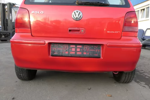 VW Polo 6N2 Stoßstange hinten Heckstoßstange Stoßfänger rot LP3G flash