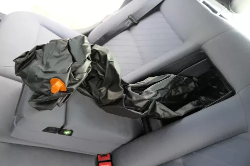 Audi A8 4D Avant Sitz Rückbank Rücksitzbank hinten Ski aquablau  (152317)