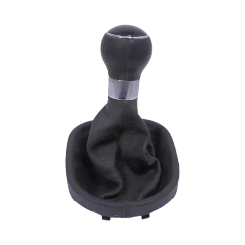 VW Touran 1T Schaltknauf Schaltsack Schaltung Schaltknüppel schwarz Leder Kunstl (152453)