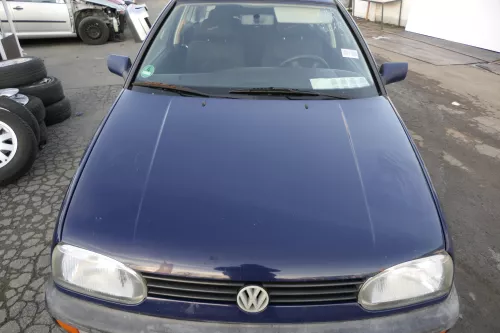 VW Golf 3 + Cabrio 1E Motorhaube Haube Klappe vorne blau LA5E (152460)