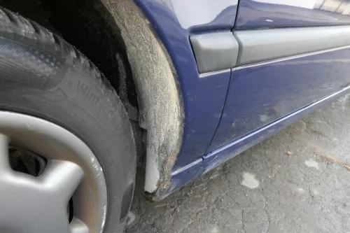 VW Golf 3 1H Kotflügel vorne links blau LA5E (152463)