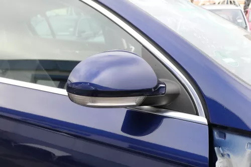 VW Passat 3C elektrischer Spiegel Außenspiegel rechts blau LD5Q anklappbar Umfel (152613)