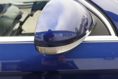 VW Passat 3C elektrischer Spiegel Außenspiegel rechts blau LD5Q anklappbar Umfel (152613)
