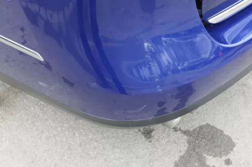 VW Passat 3C Kombi Stoßstange hinten Heckstoßstange Stoßfänger blau LC5E PDC (152703)
