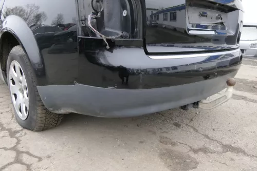 Audi A4 8E B6 Kombi Avant Stoßstange hinten mit Spoiler schwarz LY9B brilliant (152818)