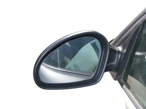 Seat Ibiza 6L mechanischer manuell Spiegel Außenspiegel links schwarz matt blac (153585)