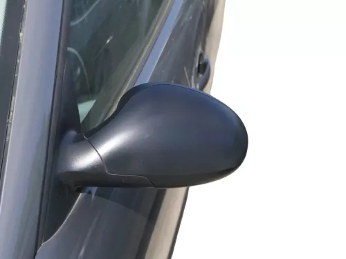 Seat Ibiza 6L mechanischer manuell Spiegel Außenspiegel links schwarz matt blac