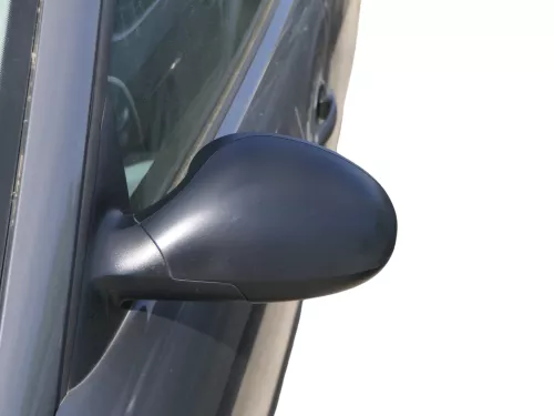 Seat Ibiza 6L mechanischer manuell Spiegel Außenspiegel links schwarz matt blac (153585)