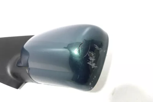 VW Polo 6N manueller manuell Spiegel Außenspiegel links grün LC6P (153631)