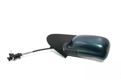 VW Polo 6N manueller manuell Spiegel Außenspiegel links grün LC6P (153631)