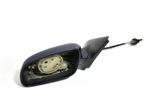 VW Golf 4 Bora manueller Spiegel vorne links Außenspiegel blau LA5G