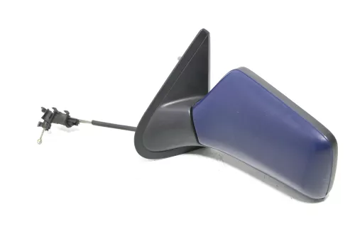 VW Golf 3 Vento manueller Spiegel Außenspiegel links original blau LA5E (153722)