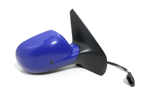 VW Golf 4 Bora elektrischer Spiegel vorne rechts Außenspiegel blau LA5C + Glas (153879)