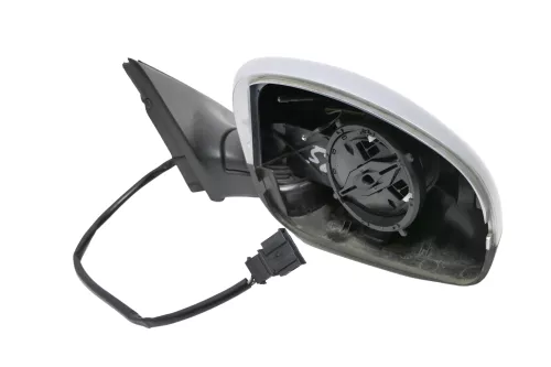 Skoda Fabia 5J elektrisch Spiegel Außenspiegel rechts OHNE Glas Silber 9102