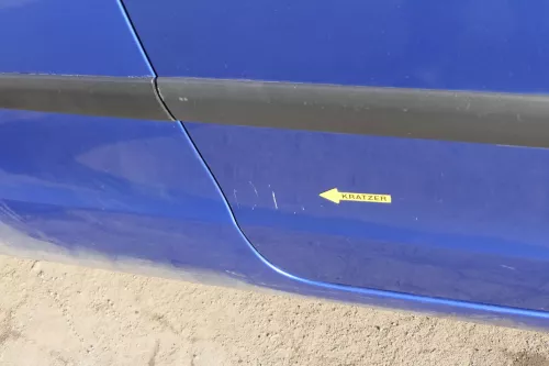 VW Polo 9N 9N3 Tür vorne rechts Beifahrertür 2/3-Türer blau LA5M ohneAnbauteile (154957)