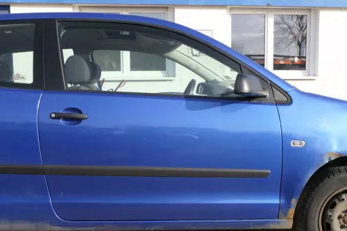 VW Polo 9N 9N3 Tür vorne rechts Beifahrertür 2/3-Türer blau LA5M ohneAnbauteile