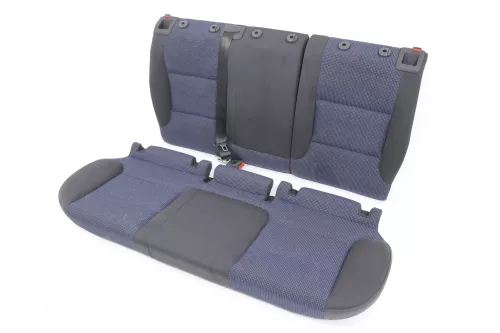 Audi A3 8P Sitz Rückbank Rücksitzbank hinten 2/3-Türer 3-Punkt-Gurt soul blau sc (154987)