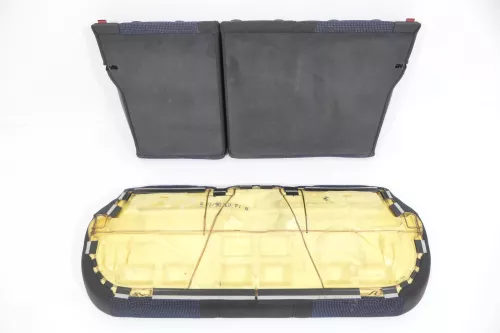 Audi A3 8P Sitz Rückbank Rücksitzbank hinten 2/3-Türer 3-Punkt-Gurt soul blau sc (154987)