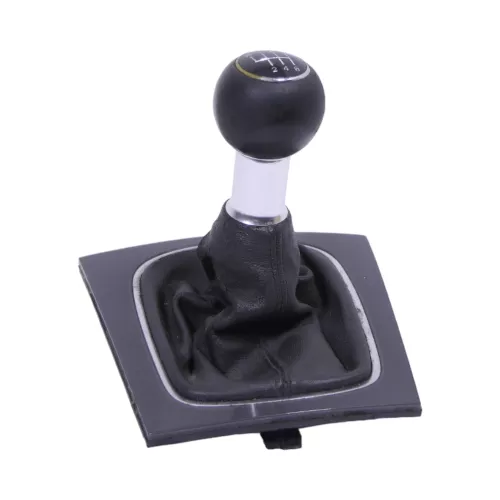 Audi A3 8P Schaltknauf Schaltsack Schaltung Schaltknüppel 6-Gang Original Leder  (154990)