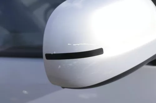 VW Golf 4 Bora manueller Spiegel vorne rechts Außenspiegel silber grau LB7Z Glas (155185)