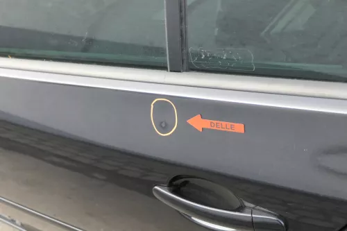 VW Golf 5 V 1K Tür Türrahmen hinten links 4/5-Türer schwarz LC9Z -ohneAnbauteile (155512)