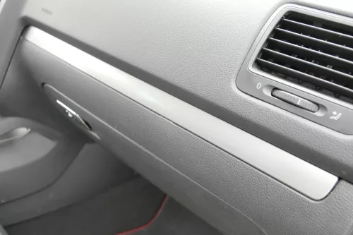 VW Golf 5 1K Verkleidung Abdeckung Dekor silber links + rechts titan grau (155520)