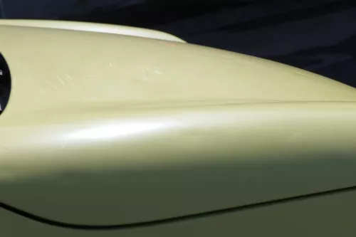 VW Lupo Motorhaube KLappe vorne gelb LD1B Frontklappe Haube - Hagel Dellen! (155670)