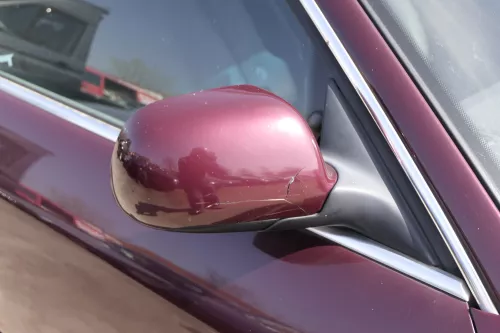 Audi A6 4A C4 Spiegel Außenspiegel rechts elektrisch braun rot LZ3N (155834)