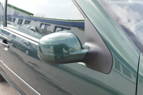 VW Golf 4 Bora manueller Spiegel vorne rechts Außenspiegel grün LC6M Glas (155932)