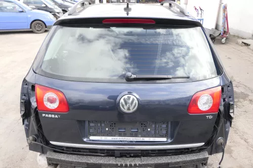 VW Passat 3C Kombi Variant Heckklappe Klappe Scheibe grau blau LC5F - ohne Anbau (155974)