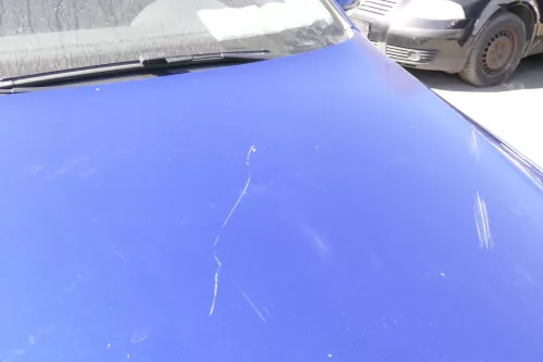 VW Passat 3C Motorhaube Klappe vorne vorn Haube blau LC5E cobaltblue  DELLE!!! (156240)