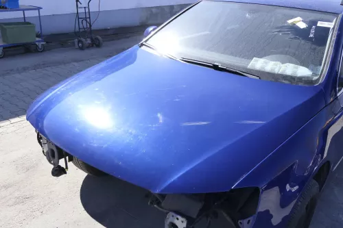 VW Passat 3C Motorhaube Klappe vorne vorn Haube blau LC5E cobaltblue  DELLE!!! (156240)