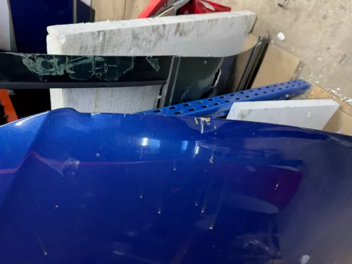 VW Passat 3C Motorhaube Klappe vorne vorn Haube blau LC5E cobaltblue  DELLE!!! (156240)