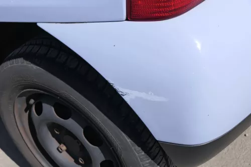 VW Lupo Stoßstange hinten Heckstoßstange Stoßfänger grau blau LR5D (156308)