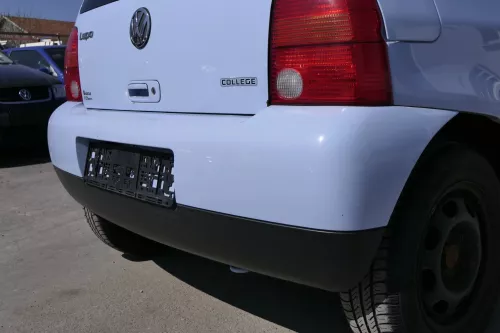 VW Lupo Stoßstange hinten Heckstoßstange Stoßfänger grau blau LR5D (156308)