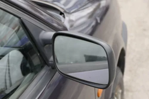 VW Passat 3A 35i elektrischer Spiegel Außenspiegel rechts + Glas schwarz matt (156507)